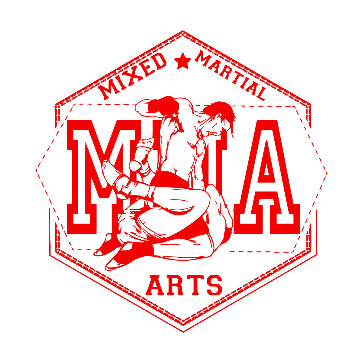 Lettering Stickers Sport Training Ring Mma Fighting Martial Arts Personalized Customization