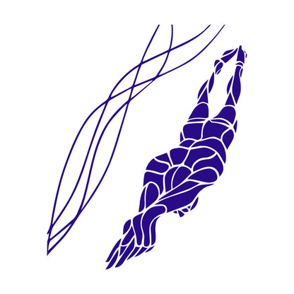 Swimmer Sport Water Swimming Pool Wall Stickers Self Adhesive