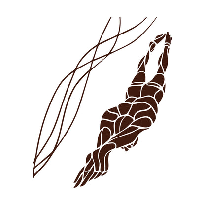 Swimmer Sport Water Swimming Pool Wall Stickers Self Adhesive