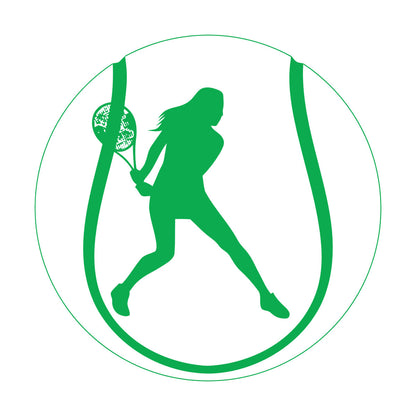 Lettering Decals Tennis Ball Sportswoman Rackets Easy Installation