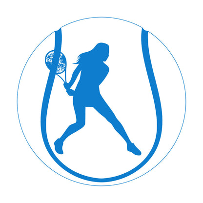 Lettering Decals Tennis Ball Sportswoman Rackets Easy Installation