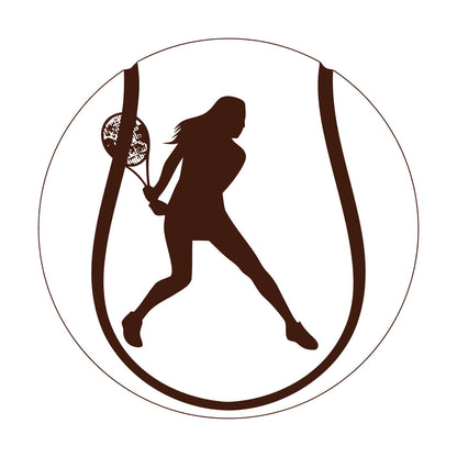 Lettering Decals Tennis Ball Sportswoman Rackets Easy Installation