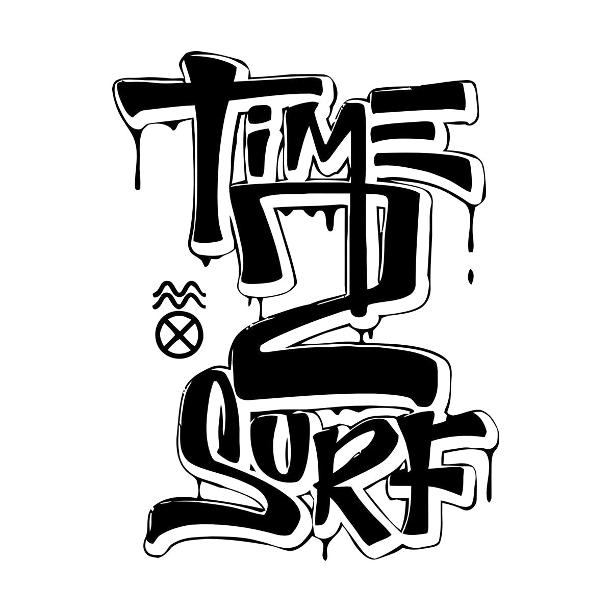 Mural And Wall Vinyl Decal Words Lettering Surfing Sport Time To Surf Wall Beautification