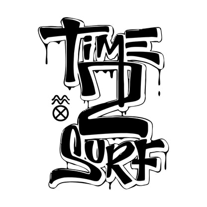 Mural And Wall Vinyl Decal Words Lettering Surfing Sport Time To Surf Wall Beautification