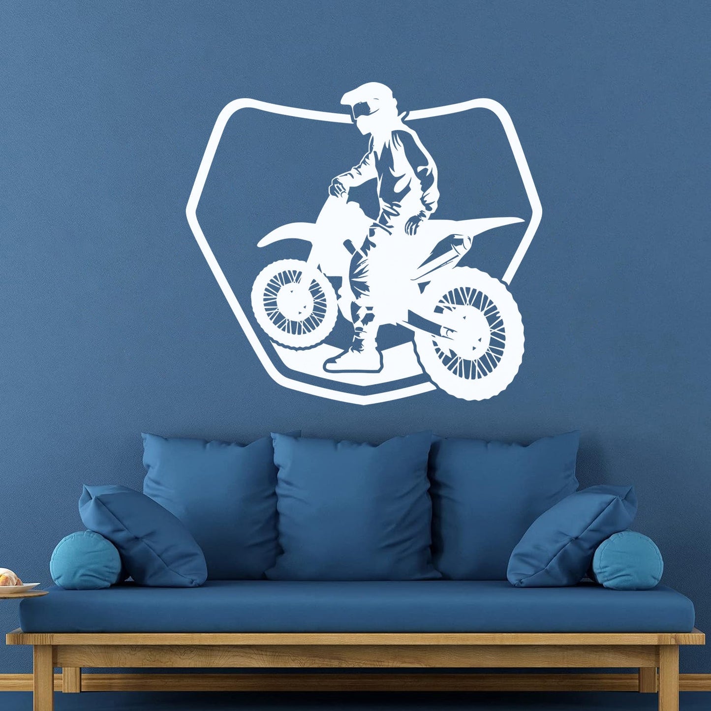 Fine Carving Stickers Bike Biker Drive Speed Race Track Motorcycle Glass Stickers