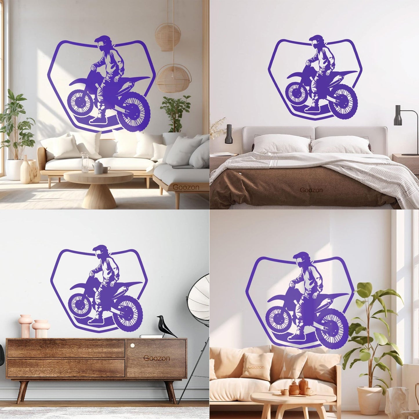 Fine Carving Stickers Bike Biker Drive Speed Race Track Motorcycle Glass Stickers