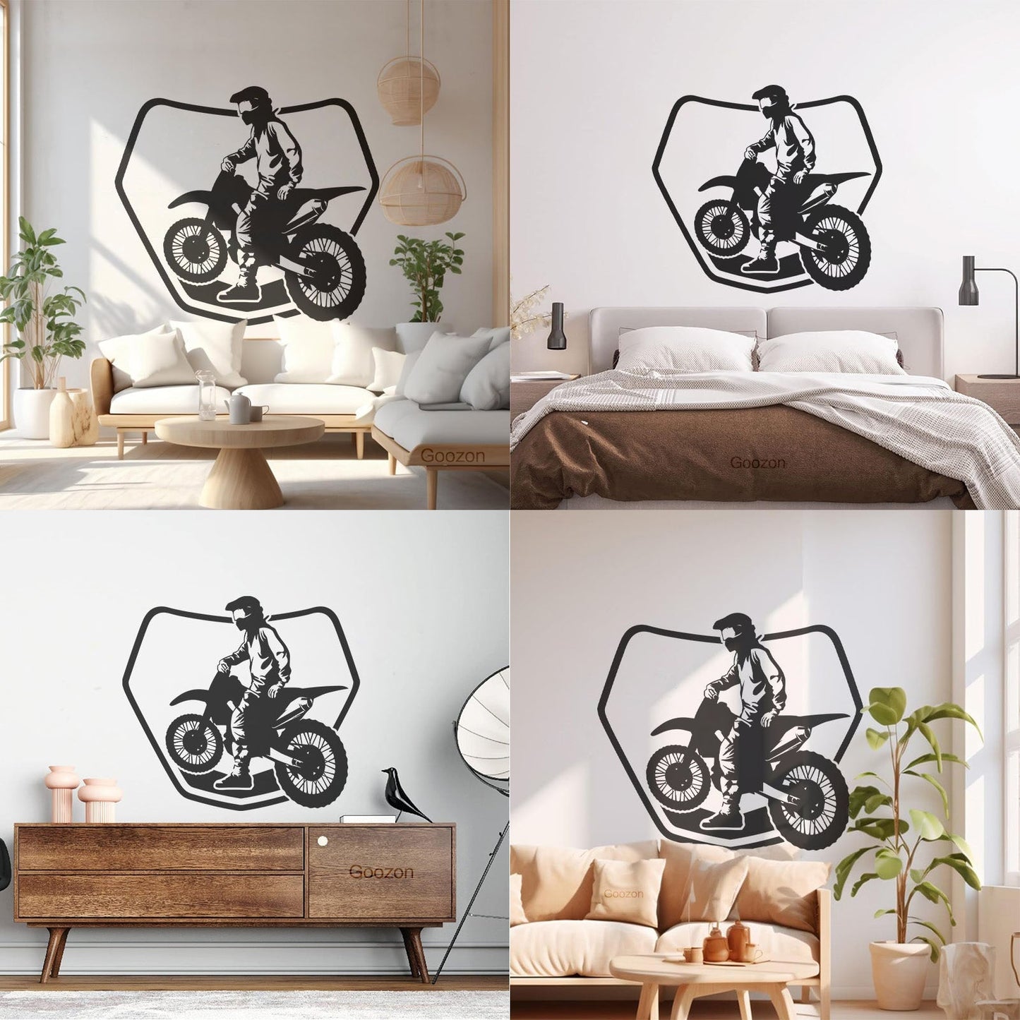 Fine Carving Stickers Bike Biker Drive Speed Race Track Motorcycle Glass Stickers