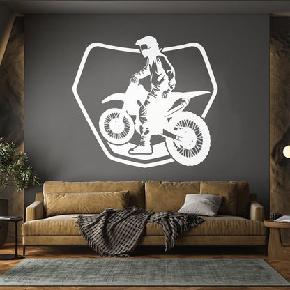 Fine Carving Stickers Bike Biker Drive Speed Race Track Motorcycle Glass Stickers