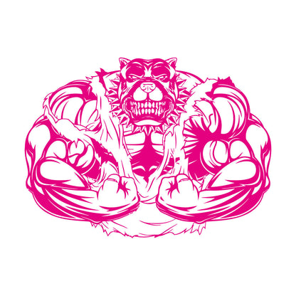 Lettering Decals Power Sport Bulldog Energy Muscles Animal Do Not Damage The Wall Surface