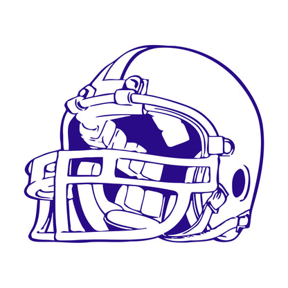 Lettering Stickers American Football Helmet Player Fans Equipped With Transfer Film Kit