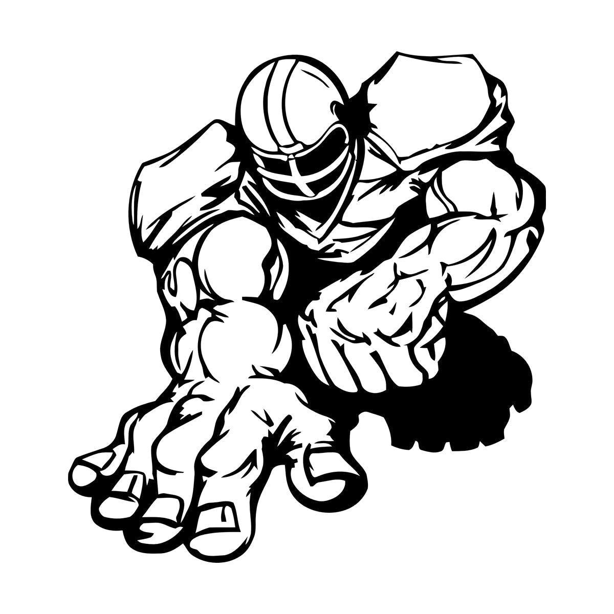 American Football Player Sports Cool Wall Decals Paster Paper Easy Installation