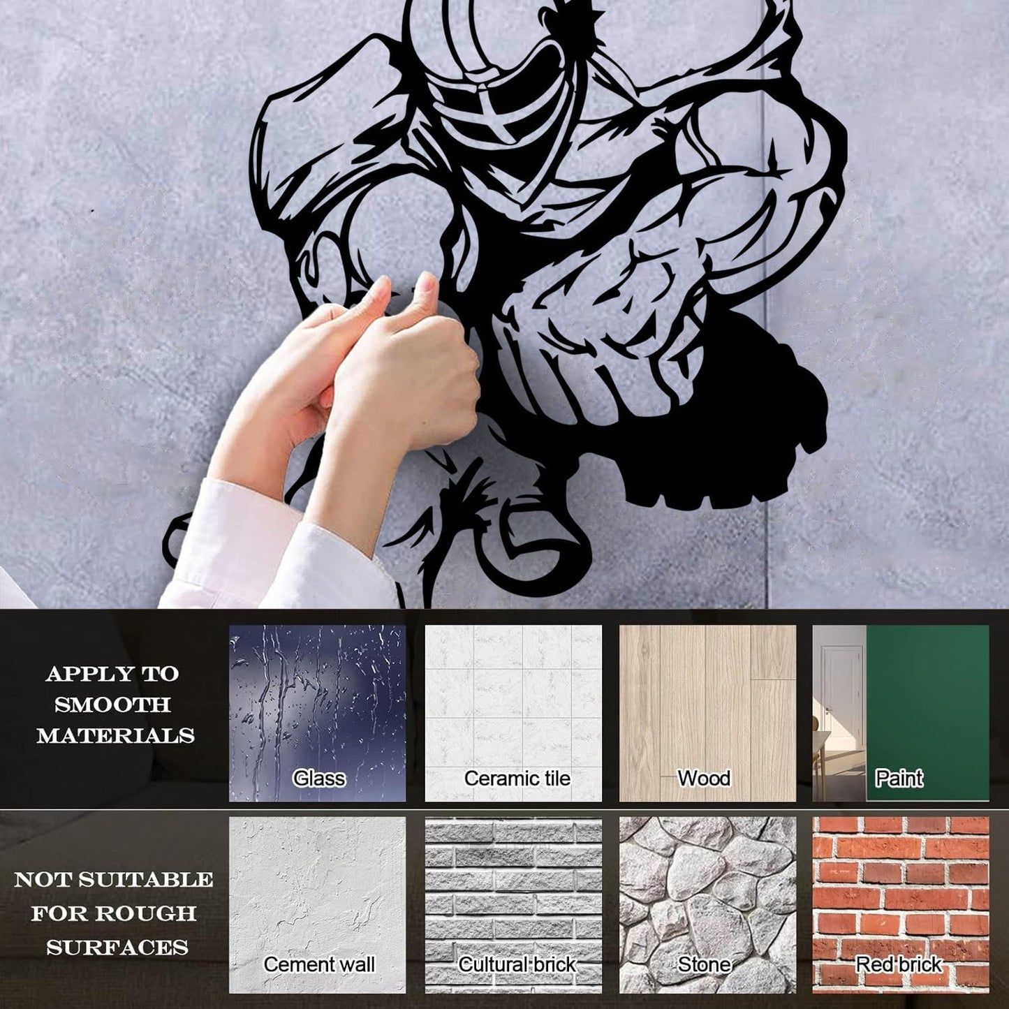 American Football Player Sports Cool Wall Decals Paster Paper Easy Installation