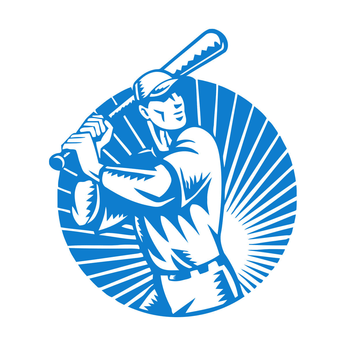 Vinyl Wall Stickers Baseball Player Sports Bat Ball Art Mural Painting