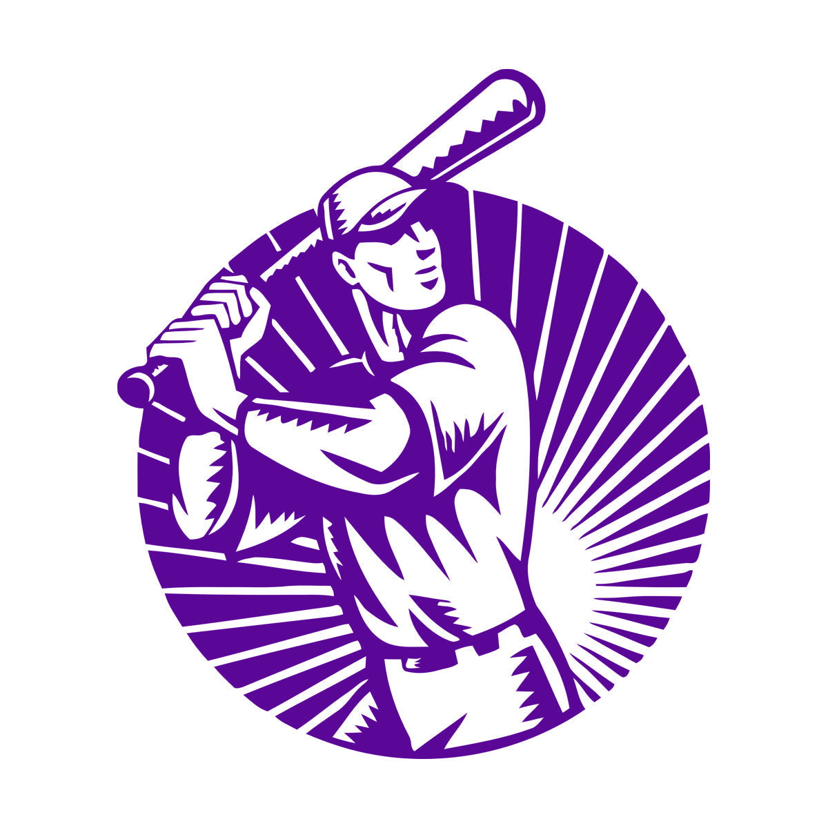 Vinyl Wall Stickers Baseball Player Sports Bat Ball Art Mural Painting