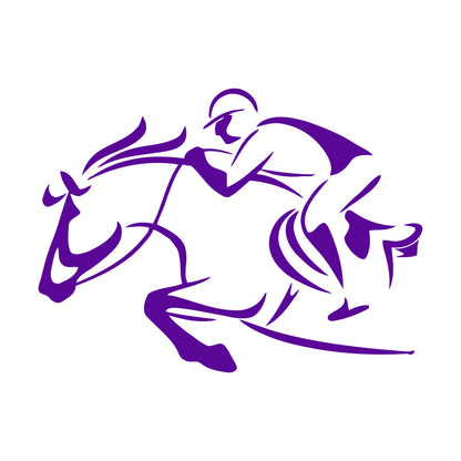 Vinyl Wall Decals Rider Horse Racing Horseback Riding Waterproof