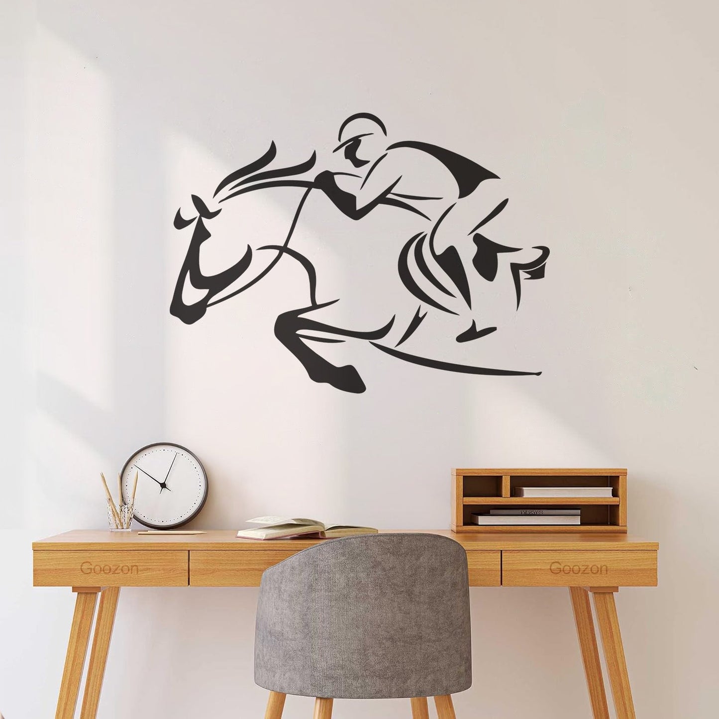 Vinyl Wall Decals Rider Horse Racing Horseback Riding Waterproof