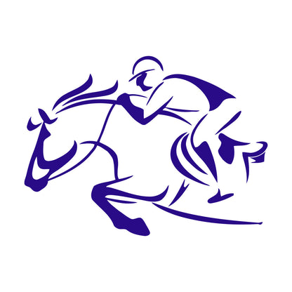 Vinyl Wall Decals Rider Horse Racing Horseback Riding Waterproof