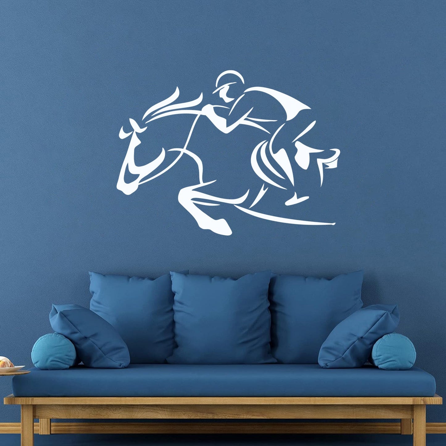 Vinyl Wall Decals Rider Horse Racing Horseback Riding Waterproof