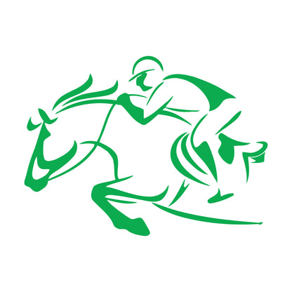 Vinyl Wall Decals Rider Horse Racing Horseback Riding Waterproof