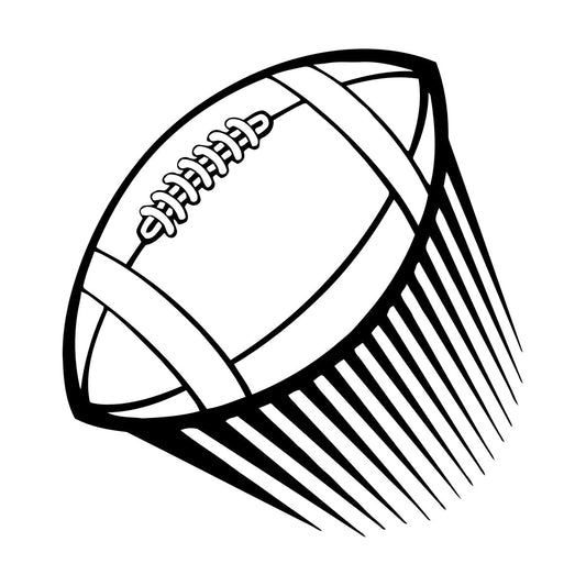 Wall Vinyl Sticker Decor Football Sport Flying Ball Art Decoration