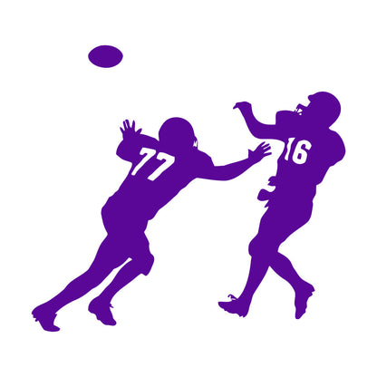 Wall Stickers Football Player Sport Wide Receiver Super Bowl Car Body Decoration