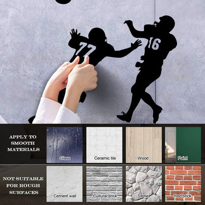 Wall Stickers Football Player Sport Wide Receiver Super Bowl Car Body Decoration