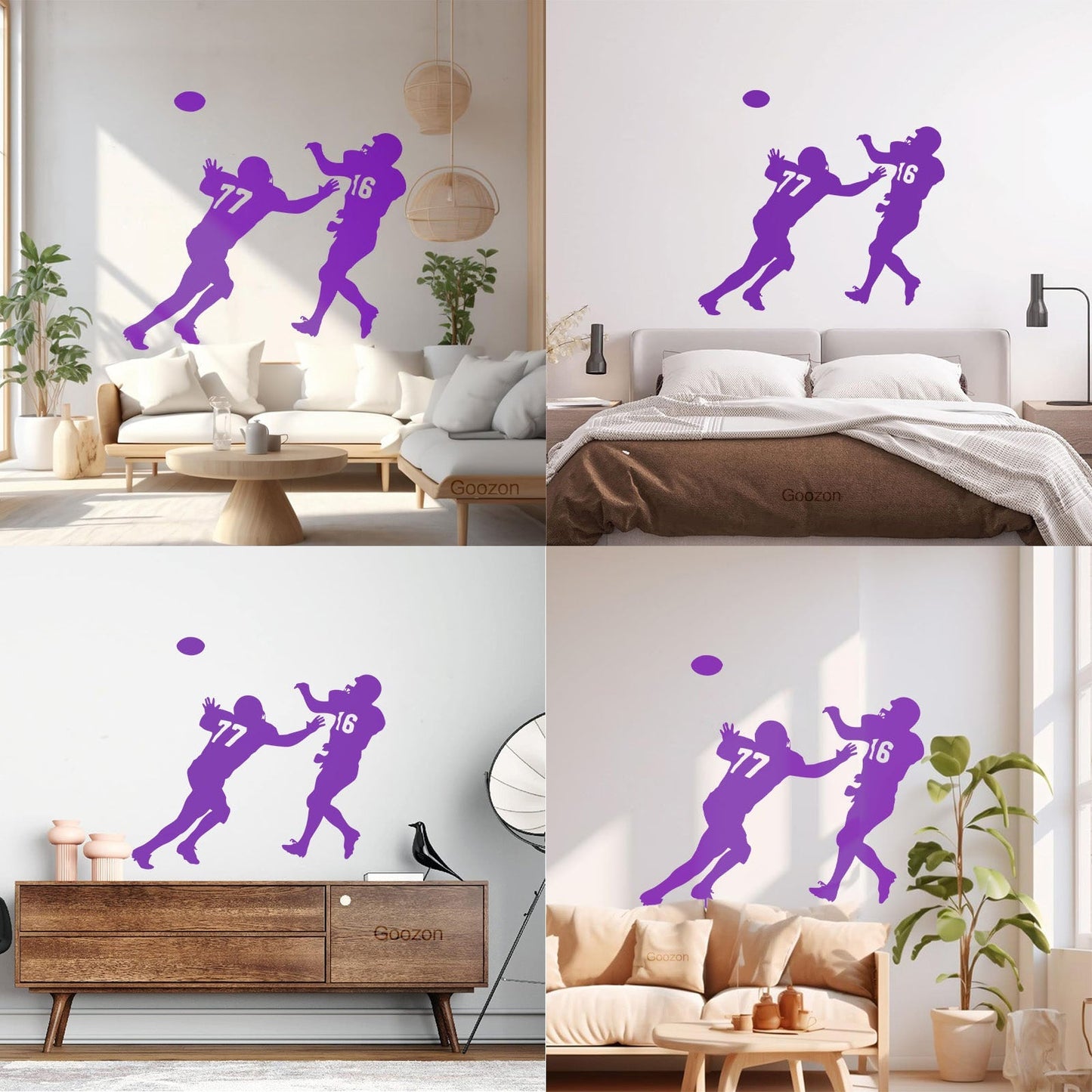 Wall Stickers Football Player Sport Wide Receiver Super Bowl Car Body Decoration