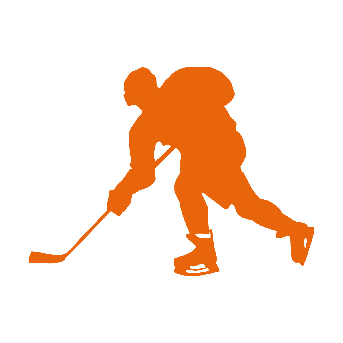 Hockey Player Sport Child Man Cave Vinyl Art Sticker Glass Stickers
