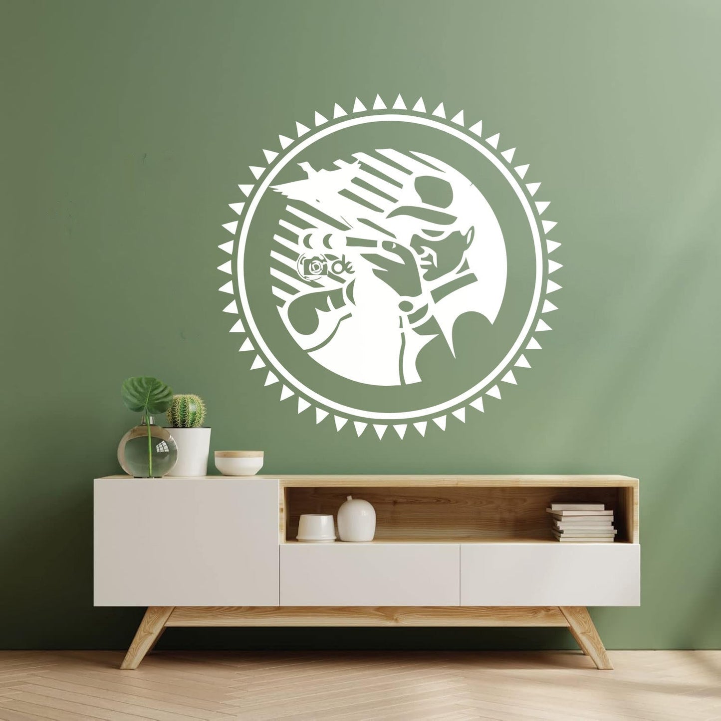 Wall Decals Pvc Hunter Hunting Rifle Shooter Sport Removable Without Leaving Glue