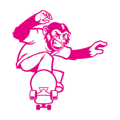 Scateboard Extreme Sport Animal Monkey Vinyl Wall Stickers Multi Color Selection