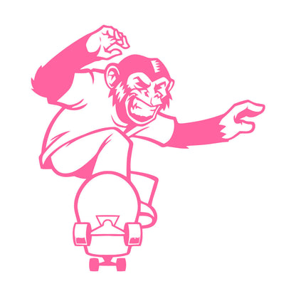 Scateboard Extreme Sport Animal Monkey Vinyl Wall Stickers Multi Color Selection