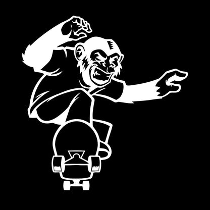 Scateboard Extreme Sport Animal Monkey Vinyl Wall Stickers Multi Color Selection