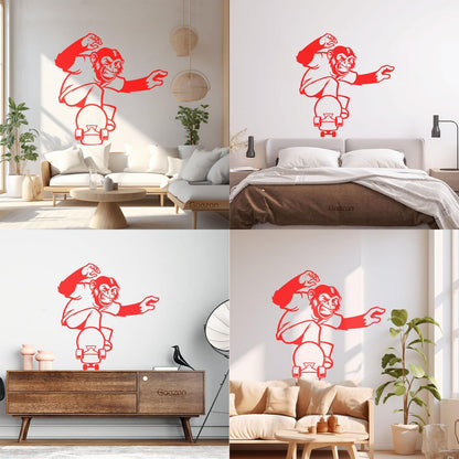 Scateboard Extreme Sport Animal Monkey Vinyl Wall Stickers Multi Color Selection