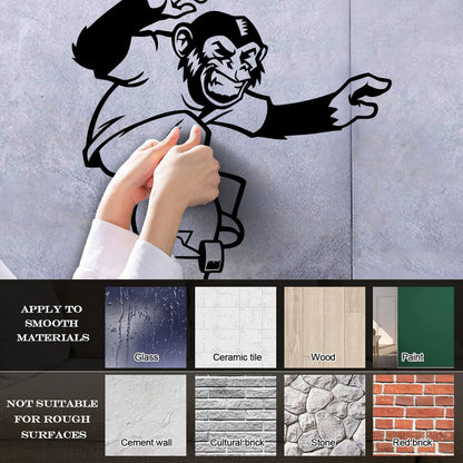 Scateboard Extreme Sport Animal Monkey Vinyl Wall Stickers Multi Color Selection