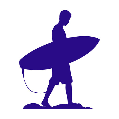 Wall Decals Serfer Serfing Water Sport Ocean Beach Equipped With Transfer Film Kit