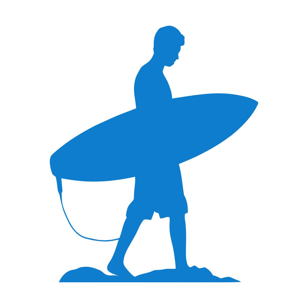 Wall Decals Serfer Serfing Water Sport Ocean Beach Equipped With Transfer Film Kit