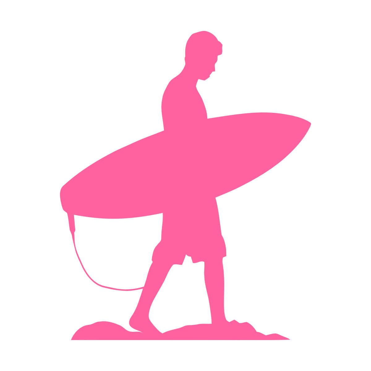 Wall Decals Serfer Serfing Water Sport Ocean Beach Equipped With Transfer Film Kit