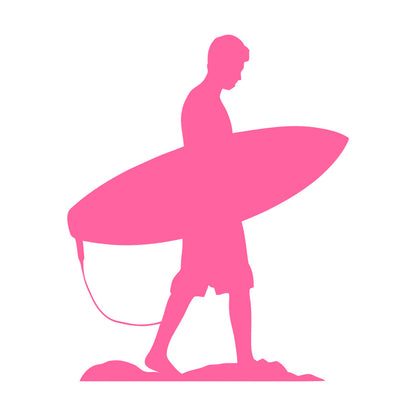 Wall Decals Serfer Serfing Water Sport Ocean Beach Equipped With Transfer Film Kit