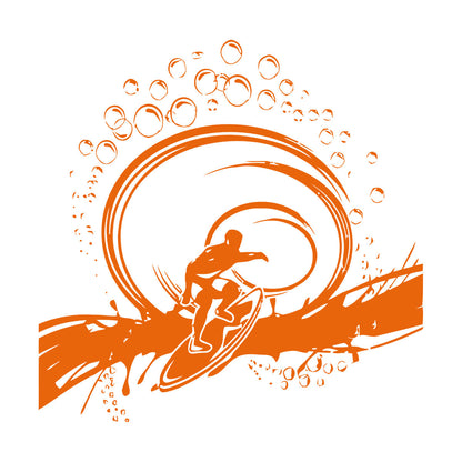 Vinyl Wall Decals Serfing Serfer Ocean Water Sport Easy Installation