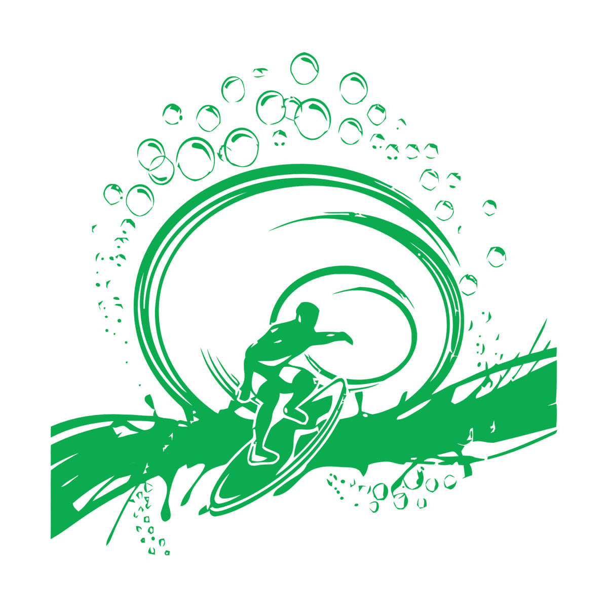 Vinyl Wall Decals Serfing Serfer Ocean Water Sport Easy Installation