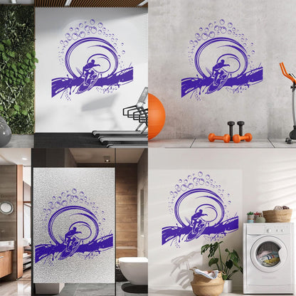 Vinyl Wall Decals Serfing Serfer Ocean Water Sport Easy Installation