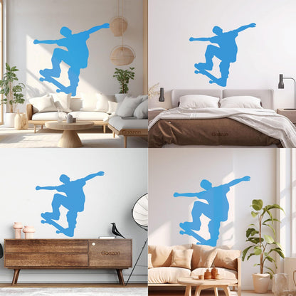 Engraving Decals Skateboarder Extreme Action Sports Board Art Mural Painting
