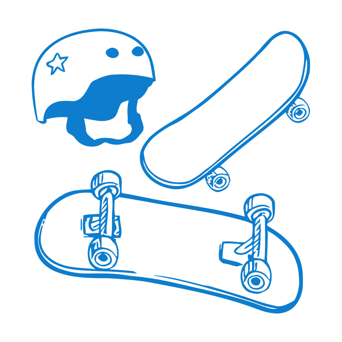 Wall Stickers Paster Paper Skateboard Helmet Extreme Sports Street Teens Waterproof