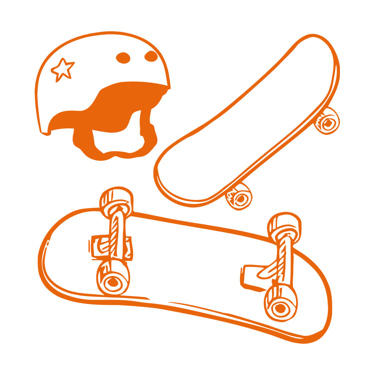 Wall Stickers Paster Paper Skateboard Helmet Extreme Sports Street Teens Waterproof