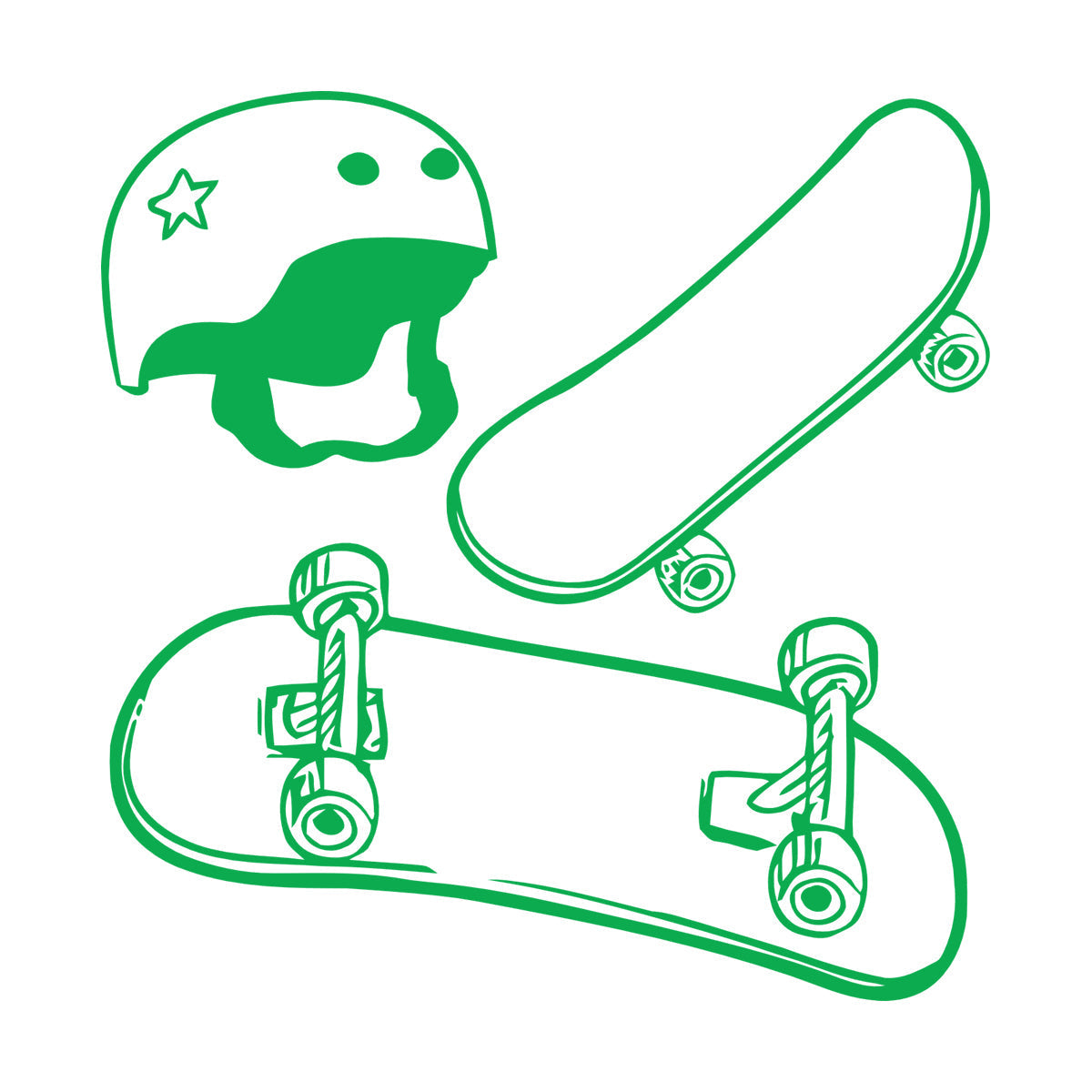 Wall Stickers Paster Paper Skateboard Helmet Extreme Sports Street Teens Waterproof