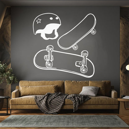 Wall Stickers Paster Paper Skateboard Helmet Extreme Sports Street Teens Waterproof