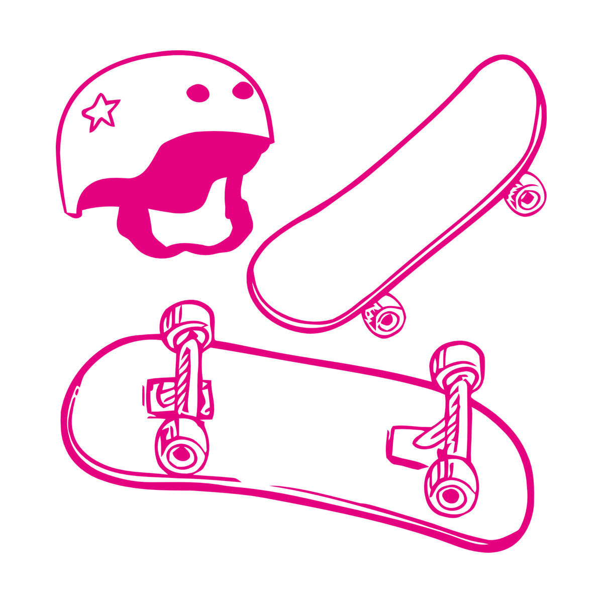 Wall Stickers Paster Paper Skateboard Helmet Extreme Sports Street Teens Waterproof