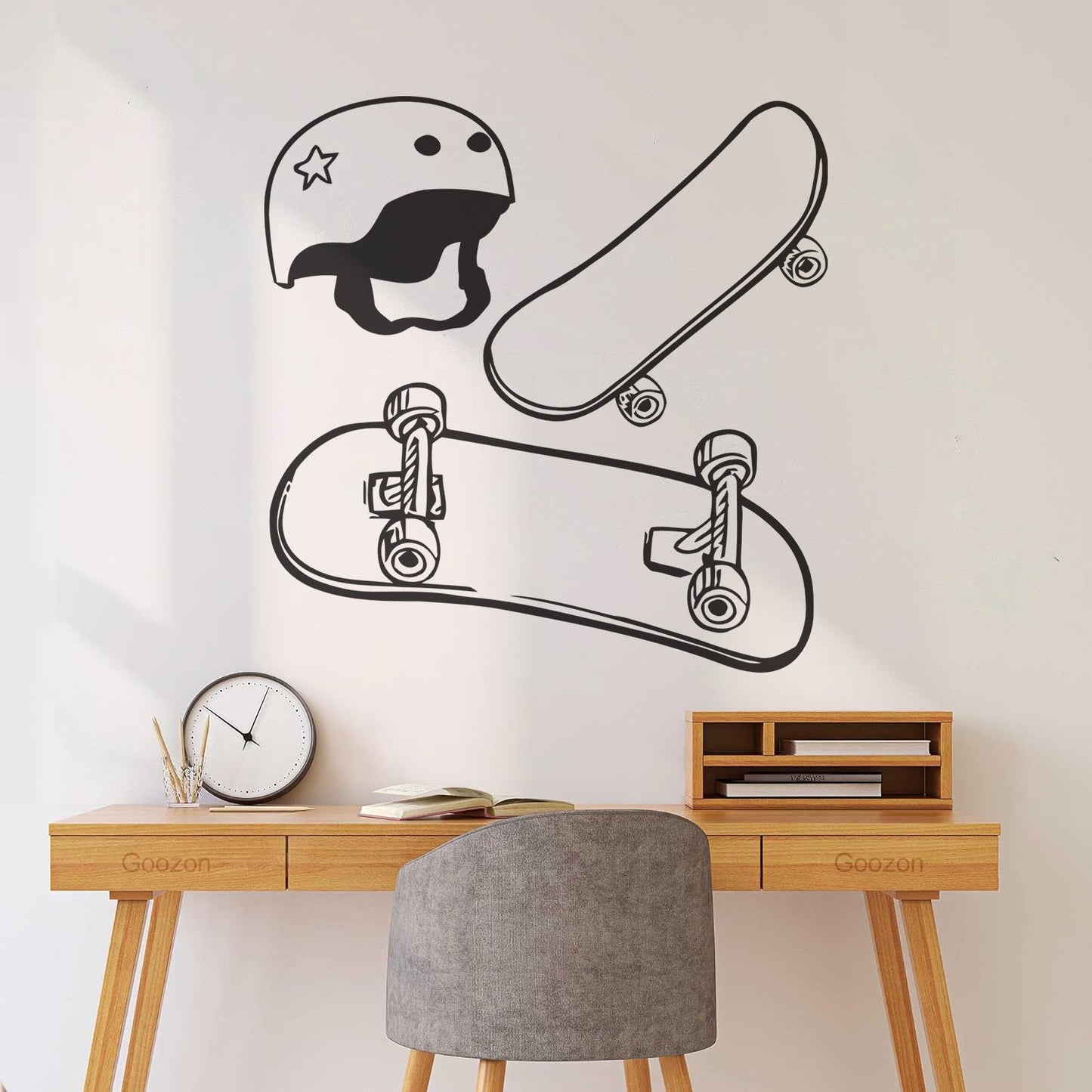 Wall Stickers Paster Paper Skateboard Helmet Extreme Sports Street Teens Waterproof