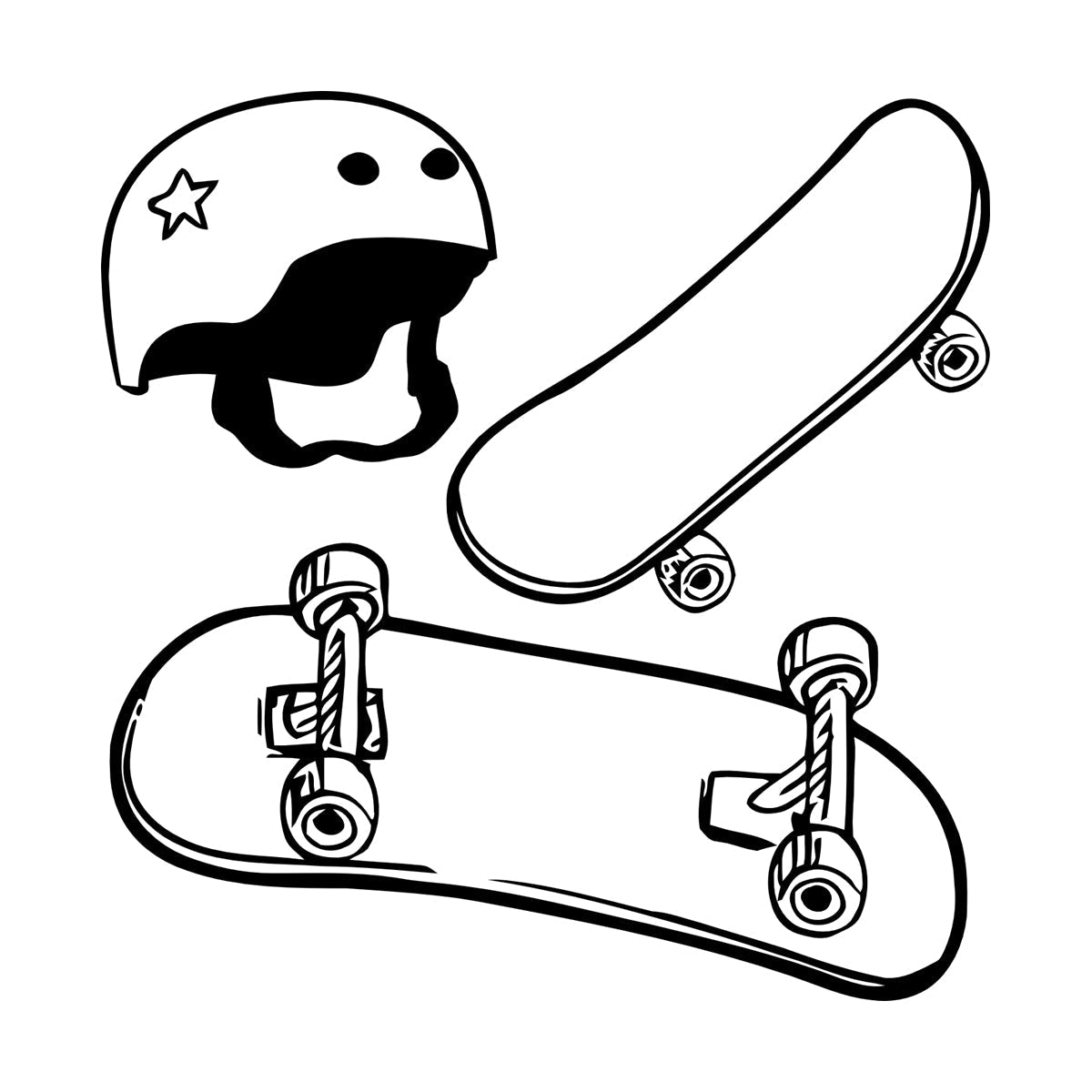 Wall Stickers Paster Paper Skateboard Helmet Extreme Sports Street Teens Waterproof