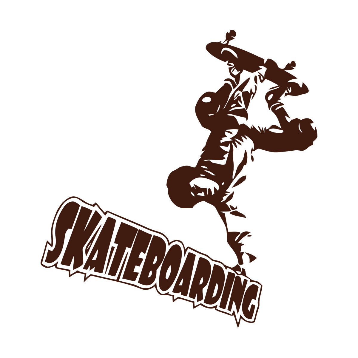 Wall Vinyl Sticker Decor Skateboarding Extreme Sports It Won'T Fall Off